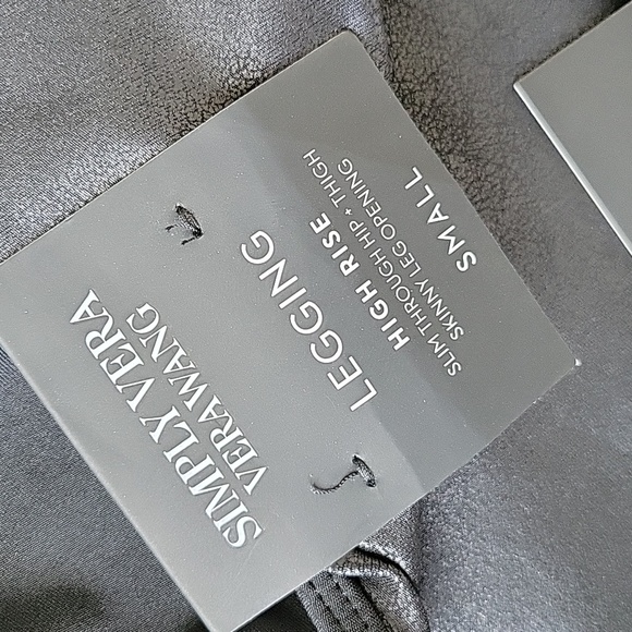 Simply Vera Vera Wang High Rise faux leather leggings - Picture 5 of 6